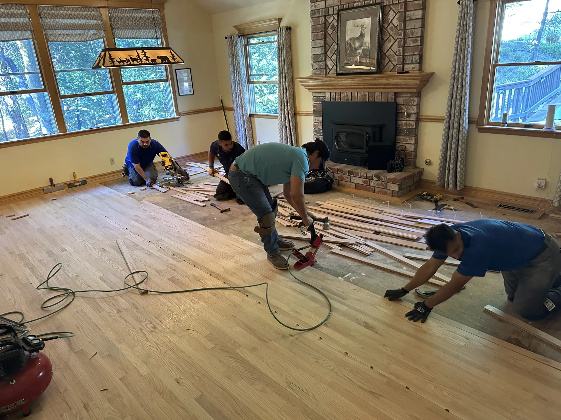 All About Floors NW professional installation crew at work in Clark County, WA