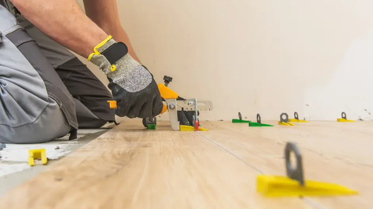 Professional flooring installation in progress in a Vancouver WA home